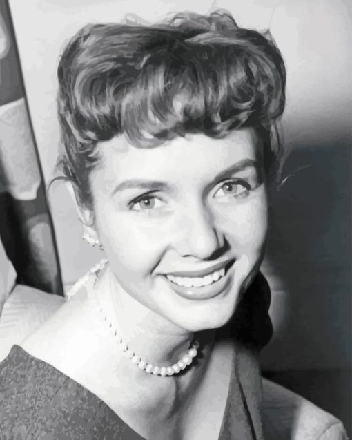 black and white Debbie Reynolds Diamond Painting