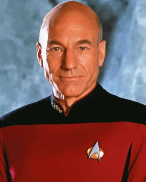 Jean Luc Picard Character Diamond Painting