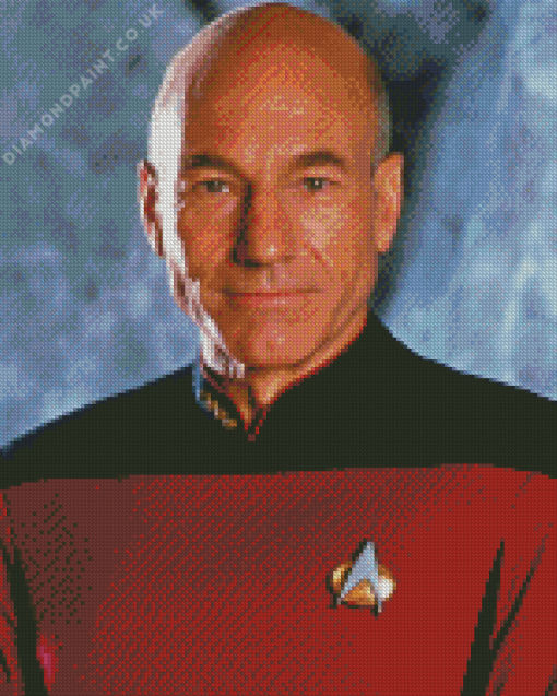 Jean Luc Picard Diamond Painting