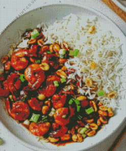 Kung Pao Chicken Diamond Painting