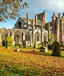 Melrose Abbey In Scotland Diamond Painting