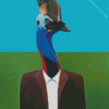 Mr Cassowary In Suit Diamond Painting