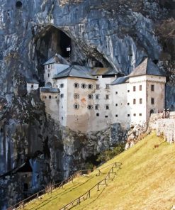 Predjama Castle Diamond Painting