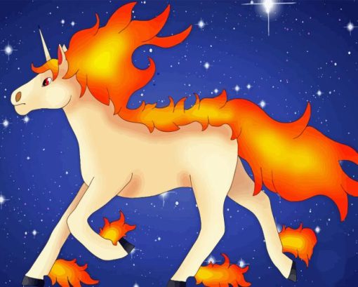 Rapidash Pokemon Diamond Painting