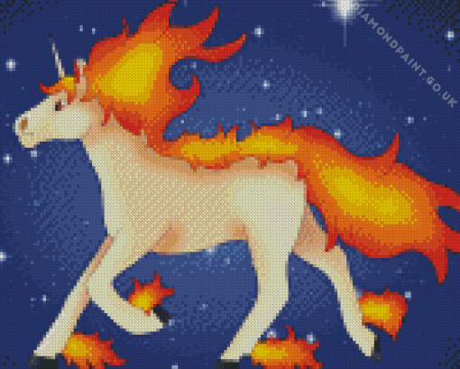 Rapidash Pokemon Diamond Painting