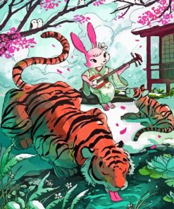 Tiger And Rabbit Diamond Painting