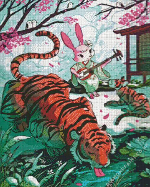 Tiger And Rabbit Diamond Painting