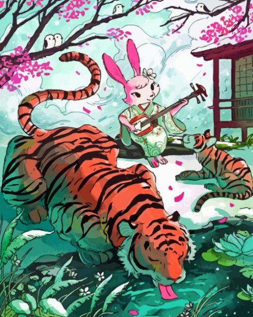 Tiger And Rabbit Diamond Painting