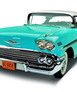 Blue 1958 Chevrolet Impala Diamond Painting