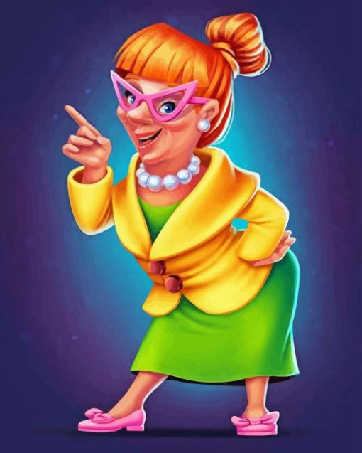 Cool Old Lady Diamond Painting