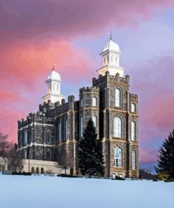 Logan Utah Temple Diamond Painting