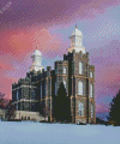 Logan Utah Temple Diamond Painting