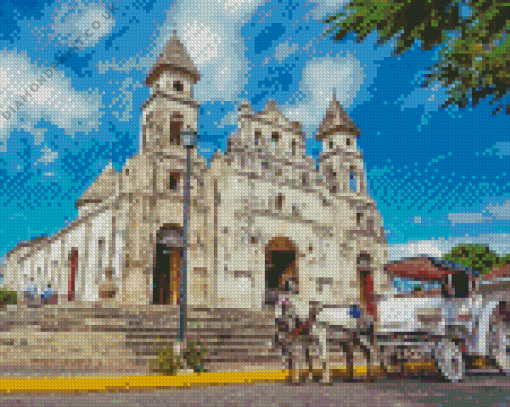 Nicaragua Guadalupe Church Diamond Painting