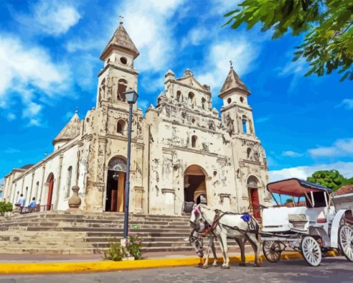 Nicaragua Guadalupe Church Diamond Painting