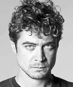 Black And White Riccardo Scamarcio Diamond Painting